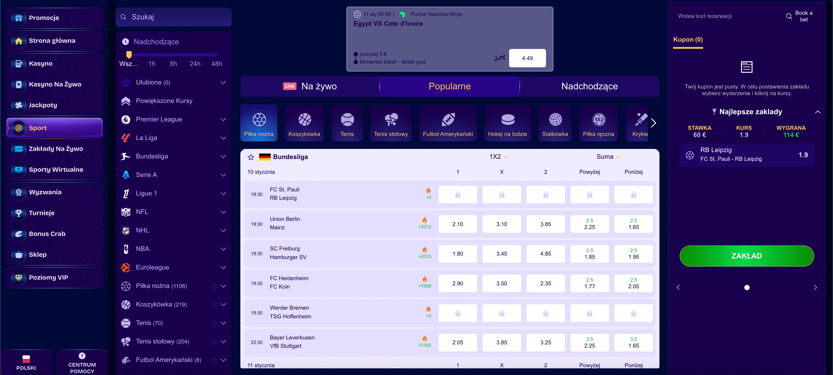 Bonus powitalny 250% do 13 500 zł + 400 DS: rozbiór z kalkulacją obrotu